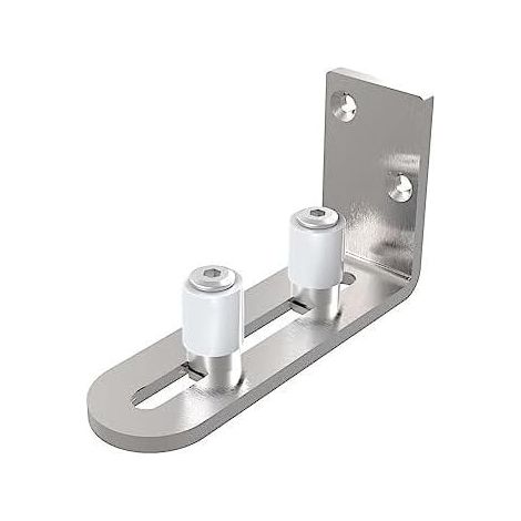 123 x 40 x 65 mm verstellbare Bodenführung für Schiebetüren, Edelstahl, 1 Stück