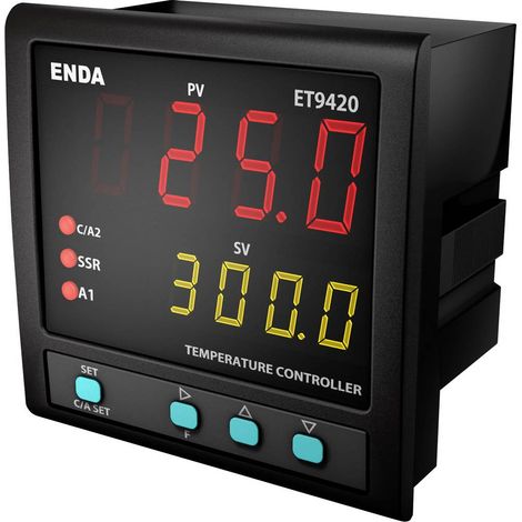 Enda PID Régulateur de température Pt100, J, K, L, T, S, R, B -199 à 1700 °C (L x l x H) 50 x 96 x 96 mm