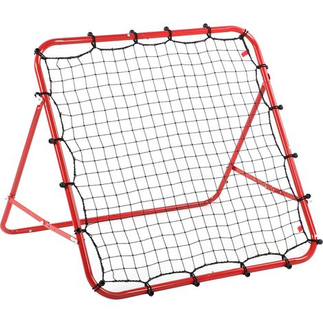 Ballon d'entraînement filet rebond 96x96cm portable pratique maille intérieur extérieur équipement sport (1/5)