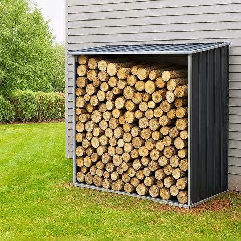 Bc-elec - 5662-0505 Capannone di legno 163 x 83 x 154cm, Capannone e deposito di tronchi