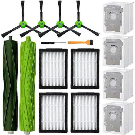 Pièces détachées pour aspirateurs iRobot Roomba séries I3, I3+, I7, I7+, I5 et J5+, I4, I6, I6 et I8, I8+/Plus, E5, E6, J7, IE et J : sac à poussière et filtre. (1/4)