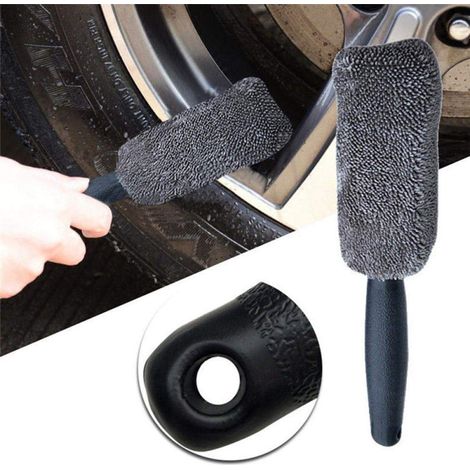 Brosse en microfibre pour jantes de pneus, nettoyant portable pour le lavage de voiture, accessoires de lavage auto (1/5)