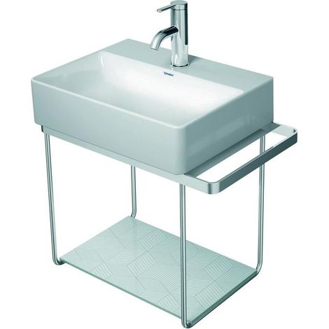 DU Metallkonsole WH DuraSquare 073245 Ha ndtuchhalter li/re, chrom (1/5)