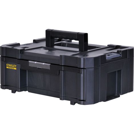 Stanley – Mallette de rangement pour outils avec 6 casiers – Dimensions 44 x 33 x 17,6 cm – Poignée télescopique – Capacité 100 kg – FMST171968