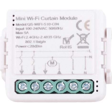 Module de commande de rideau intelligent Tuya Smart WiFi pour moteur électrique de volet roulant, application Smart Life, contrôle à distance WiFi (1/5)