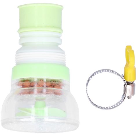Filtre de robinet pliable d'eau cuisine rétractable pour salle bains domestique vert (1/4)