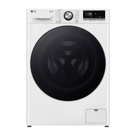 LG – Machine à laver avec sèche linge F964R76WRST – Charge avant – Capacité 6 kg – Vitesse d'essorage 1400 tr/min – Classe énergétique A (1/9)