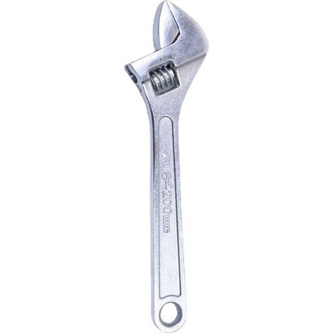 Verstellbarer Schraubenschlüssel 250 mm (10 Zoll) aus hochkohlenstoffhaltigem Stahl, robust und stabil, mit Chrombeschichtung. (1/5)
