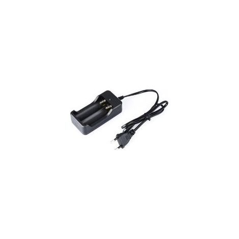Chargeur de batterie au Lithium 18650 à double fente, 4.2V, double charge avec câble, lampe de poche haute luminosité, support de charge, norme européenne (1/5)
