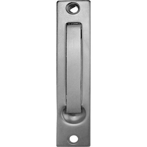SEIWEI Poignée encastrable, ferrure de porte coulissante, poignée à ressort invisible, en acier inoxydable, pour meubles et portes en bois (gris) (1/5)