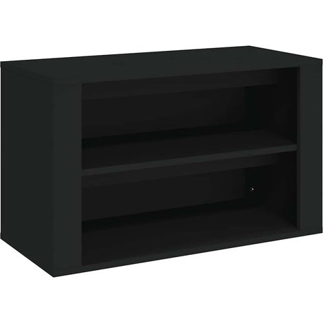 Maison Exclusive - Scarpiera Nera 75x35x45 cm in Legno Multistrato
