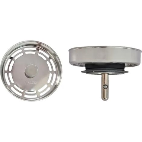 Cesta de acero inoxidable para desagüe de fregadero, diámetro 79 mm, 20 orificios