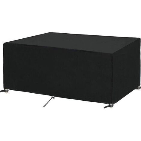 Housse Salon de Jardin 180x100x75cm Protection Bache Table de Jardin Mobilier Extérieur Imperméable Coupe-Vent Anti-UV Résistant Au Froid (1/5)