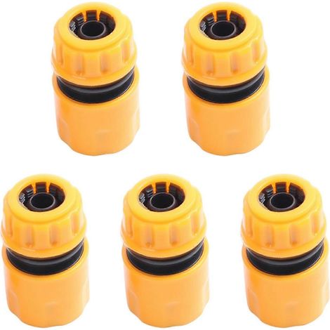 5-teiliges Schlauchadapter-Rohrverbinder-Set aus ABS, 3/4 Zoll, Schnellkupplungsset für den Garten
