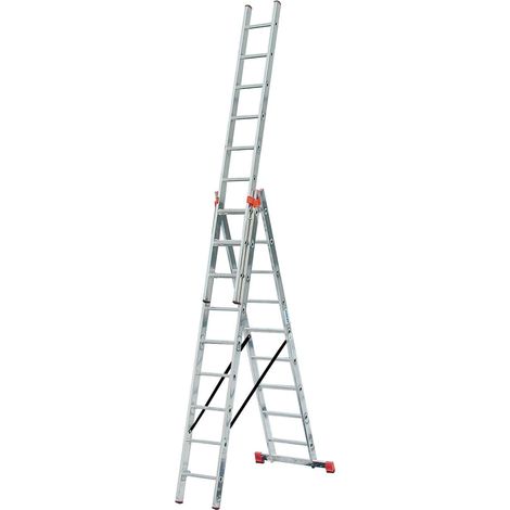 Krause Tribilo Aluleiter 6,9m 3x9 Vielzweckleiter Multifunktionsleiter 3-teilig (1/5)