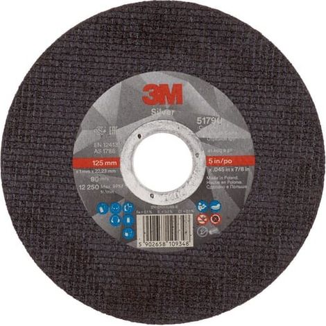 Disco da taglio 51790 T41 125x1x22,23 mm 3M 7100139232