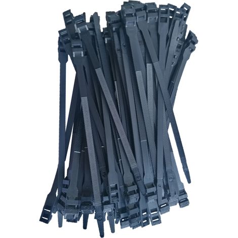 100 colliers de serrage serre-cables attache fils 9.0 x 265 mm (1/2)