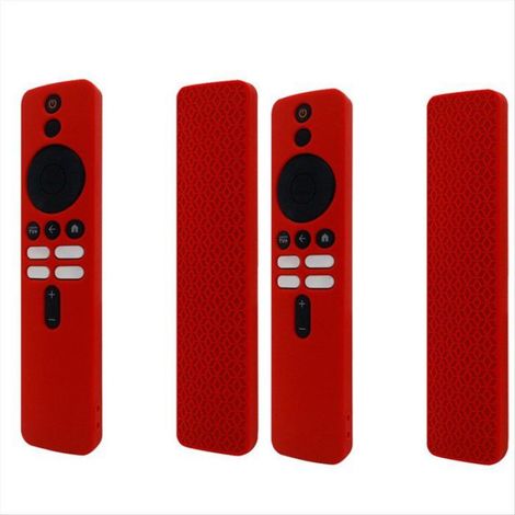 Convient à la pour Xiaomi TV Box 4K 2e Génération, Étui de Protection en Silicone pour Xiaomi Télécommande, Rouge (1/4)