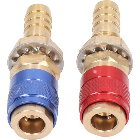 Adaptateur de gaz refroidi à l'eau, connecteur rapide portable en laiton avec fiche pour torche de soudage PTA DB MIG TIG M10 (10 mm) (1/5)