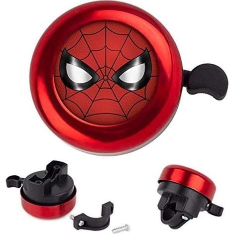 Sonnette de vélo pour enfants, garçon, tout-petits, vélo en aluminium Spiderman (à droite) (1/4)