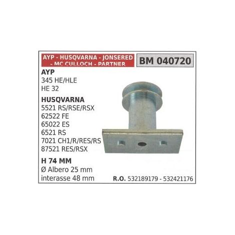 Supporto mozzo portalama rasaerba tagliaerba 345 HE/HLE  HE 32 AYP 040720