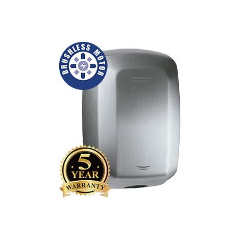 MEDICLINICS M19ACS-FIL MACHFLOW PLUS BRUSHLESS Secamanos Automático Satinado - ref: M19ACS-FIL
