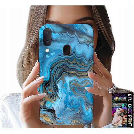 Custodia per Samsung Galaxy A40 - custodia con motivo marmorizzato + pellicola (1/5)