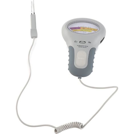 Testeur de chlore et pH 2 en 1 pour piscine et spa – Portable avec aiguille – Rallonge télescopique flexible – Fonctionne avec pile AA - LIFE 2 EN (1/5)