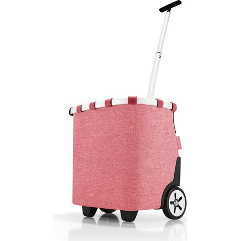 reisenthel carrycruiser dark blue - Carrello Spesa con Resistente Telaio in Alluminio, Tracolla Regolabile e Tasca Interna Rimovibile, Ruote Grandi e Tessuto Idrorepellente, 40 L