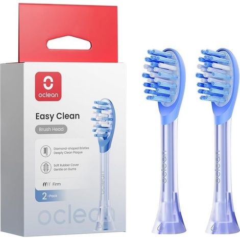 Oclean Easy Clean Testine per Spazzolino Blu 2 Pezzi (1/2)