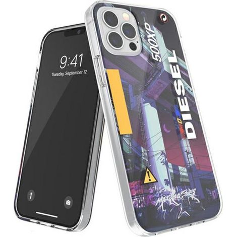 Custodia per iPhone 12 Diesel trasparente Mad Dog Jones multicolore (1/5)
