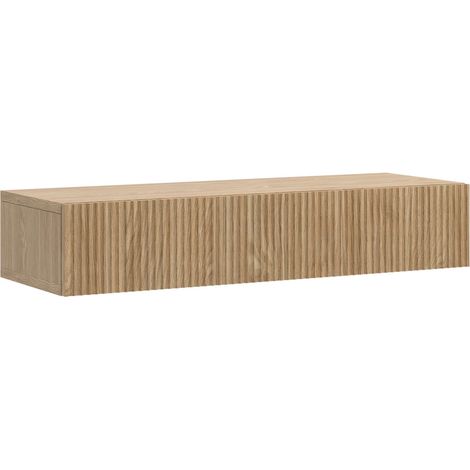 Selsey NOLIE - Consola con cajones suspendida - 90 cm - acabado roble