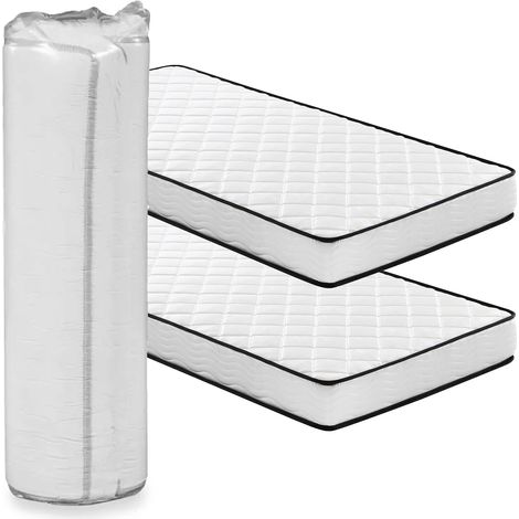 Iztoss – Lot de 2 matelas 90x200cm – Épaisseur 15 cm – 7 zones de confort – Mousse mémoire adaptative pour adulte enfant – Super respirant