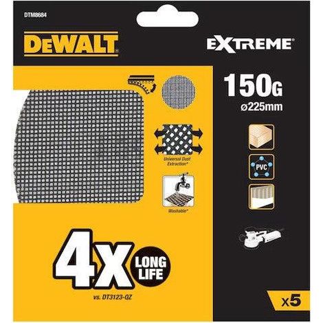 DeWalt DTM8684-QZ confezione da 5 dischi abrasivi Ø225mm grana 150