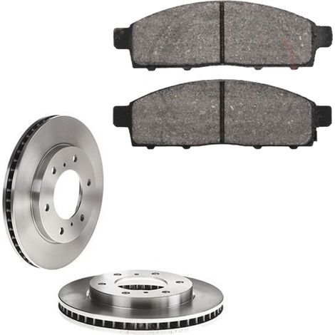 KIT FRENI ANTERIORI compatibile con FIAT FULLBACK PICK-UP (502,503) - DISCHI + PASTIGLIE OEM: P54038, P54055 / 17958 /SOSTITUZIONE DIRETTA/BASSA POLVERE/SILENZIOSO