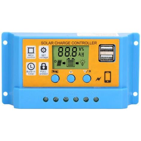 Solar Controller, Digital Display Panel, Battery Charging, Smart Regulator 12V/24V 30A 390W(12V) 780W(24V) (1/5)