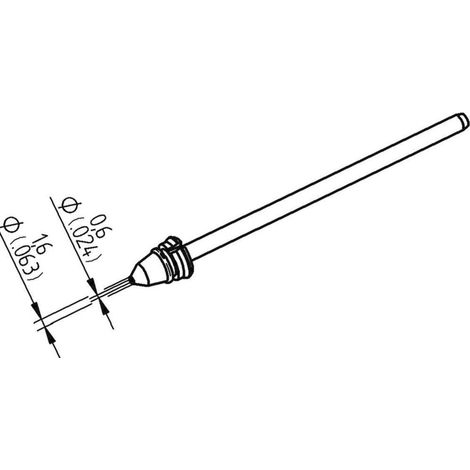 Ersa 0742ED0616H/SB Entlötspitze Konisch  Spitzen-Länge 79.25 mm Inhalt 1 St.