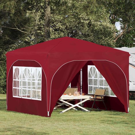 Carpa Plegable para Fiestas 290 x 290 x 245 cm Burdeos