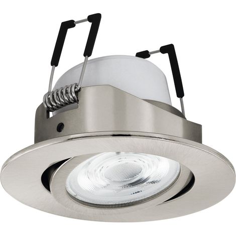 EGLO - Saliceto-Z recessed light brushed steel Ø8.8 - RGB + TW - Zigbee, Bluetooth