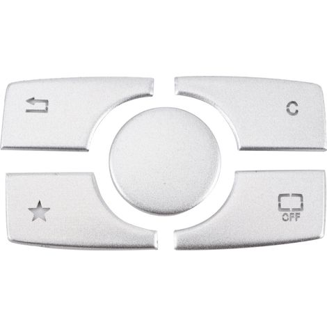 Cache-boutons multimédia en alliage d'aluminium, autocollants compatibles avec Mercedes-Benz Classe ML et GL (2015-2019) (1/5)