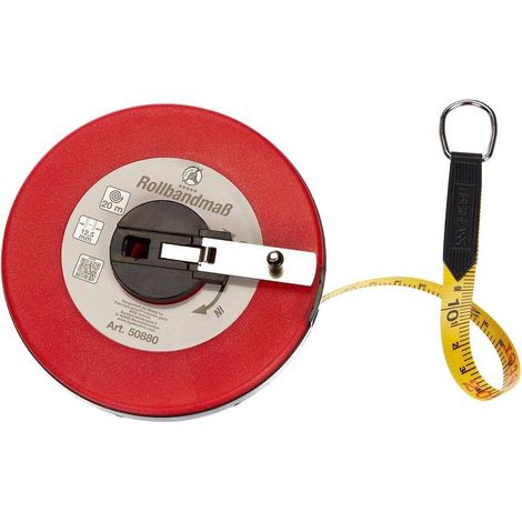 m Ruban 20 m x 12,5 mm Précision et Robustesse pour Mesures Longues, Acier, Pro - D-Work (1/5)
