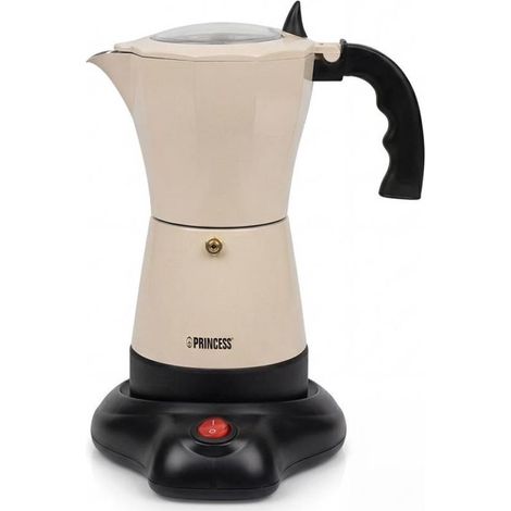 Cafetera italiana eléctrica princess 249431/ 480w/ 6 tazas