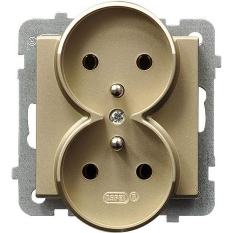 Sonata Doble enchufe con/sin oro champán GP-2RRZ/m/39 (1/2)