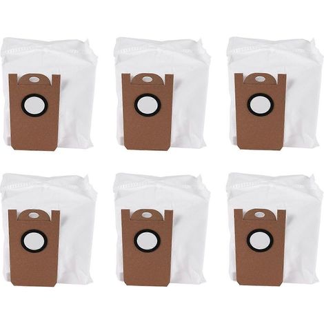 Lot de 6 sacs à poussière de rechange pour aspirateur robot Amarey A90+ à vidage automatique (1/5)