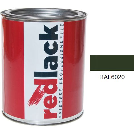 Barattolo da 1L di vernice – RAL 6020 – Verde ossido di cromo – lucido – multisupporto – Redlack
