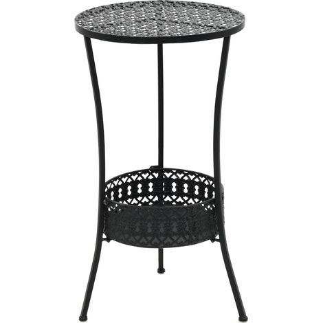 Bistrotisch Schwarz 40x70cm Metall