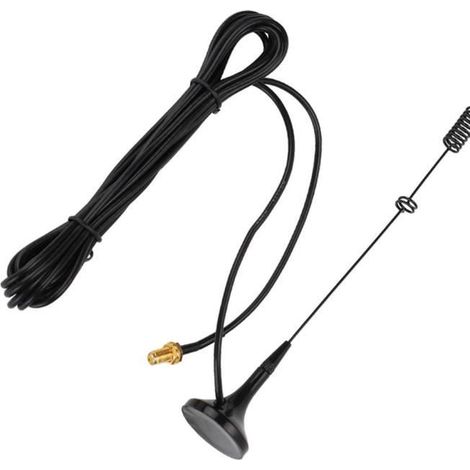 Zerone antenne VHF / UHF Antenne magnétique de voiture UT-106UV SMA-femelle double bande VHF / UHF pour Baofeng UV-5R (1/4)