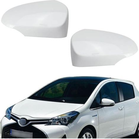 Couvercle de rétroviseur extérieur pour Yaris 2012-2020 Coque ABS durable Protection contre rayures Installation facile