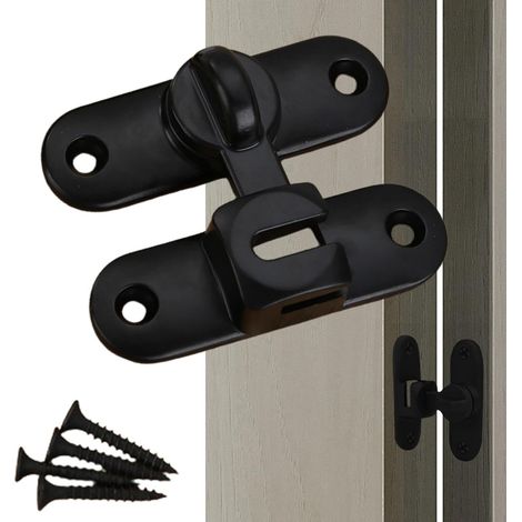 Serrure de porte de grange,serrures et loquets de porte de grange Serrure de porte de grange coulissante en de zinc, serrure à robuste - Verrou de porte polyvalent, serrure (1/5)