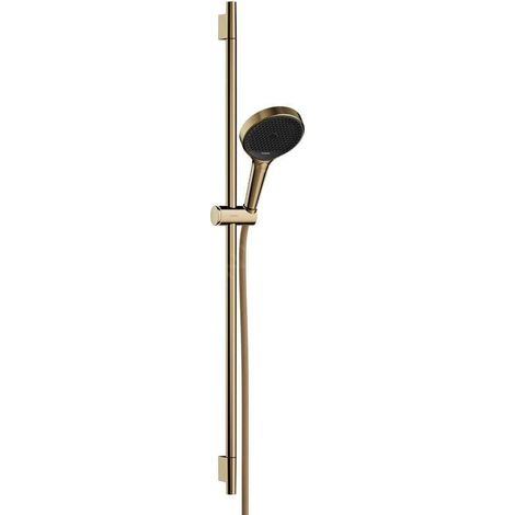 Hansgrohe Rainfinity - Set pomme de douche, barre et flexible, 3 jets, EcoSmart, doré 28744990 (1/5)